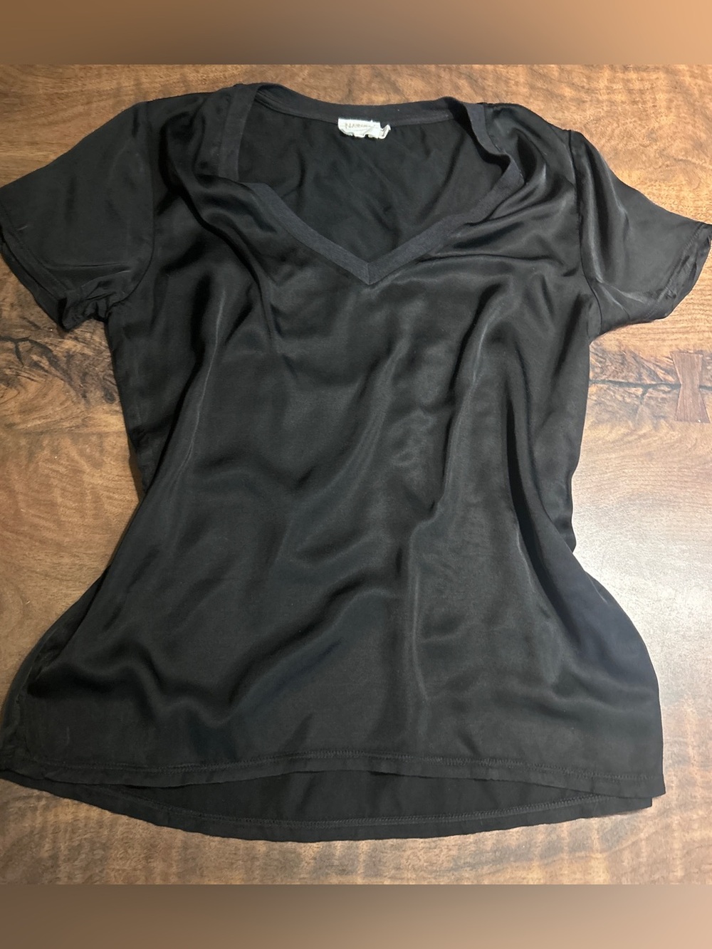 Nation LTD June Black Sateen Top